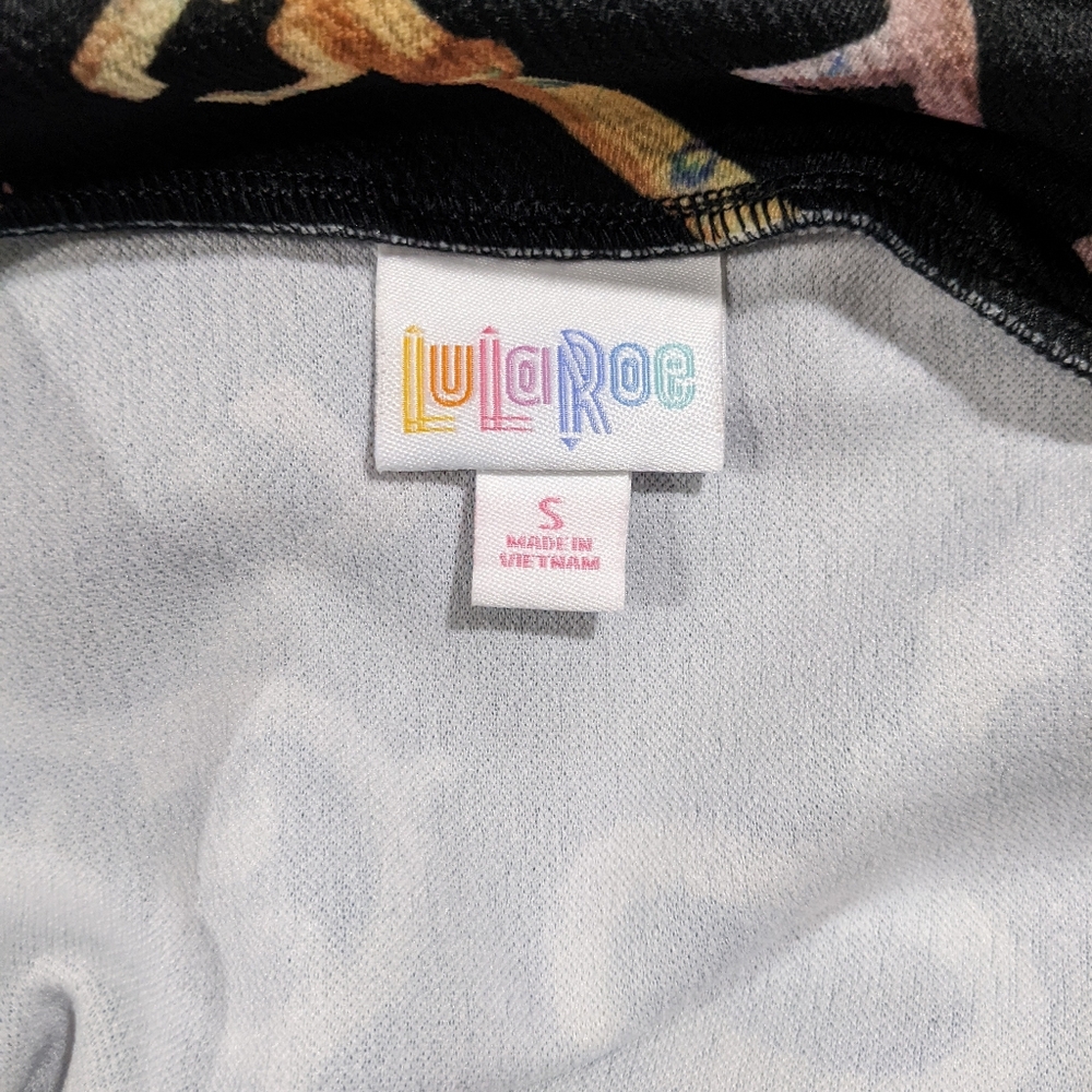 Lularoe pull on cassie skirt Small skeleton key polyester spandex - Picture 4 of 6